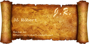 Jó Róbert névjegykártya